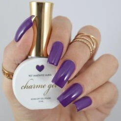Charme Gel / 907 Amethyst Aura -Tammy Nails Store AmethystAura3