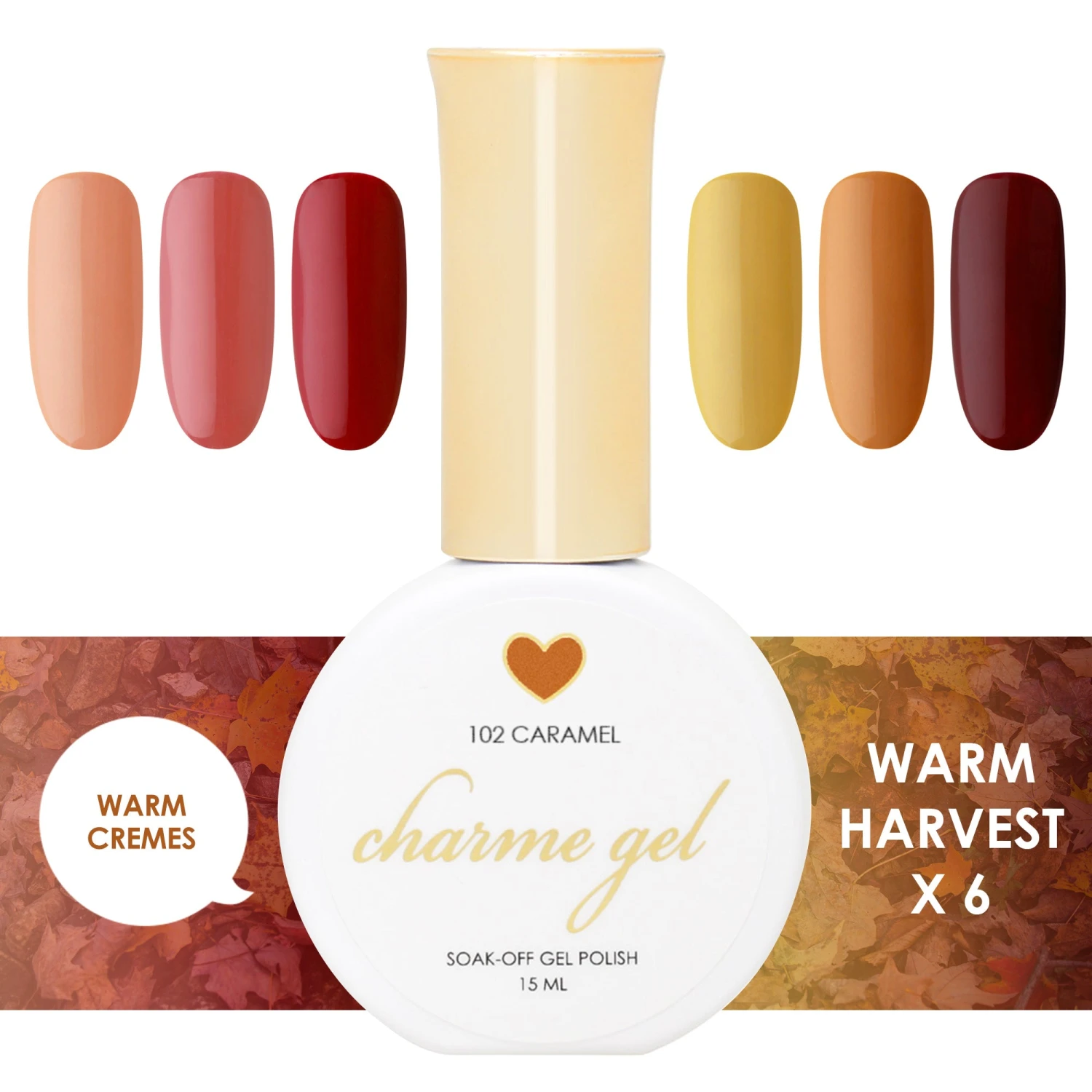 Charme Gel Warm Harvest Collection / 6 Colors 1 Charme Gel Warm Harvest Collection / 6 Colors