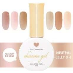 Charme Gel Neutral Jelly Collection / 6 Colors