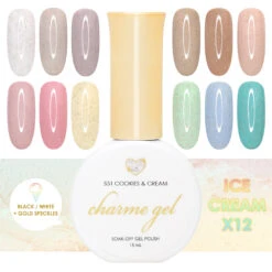 Charme Gel Shimmer Ice Cream Collection / 12 Colors