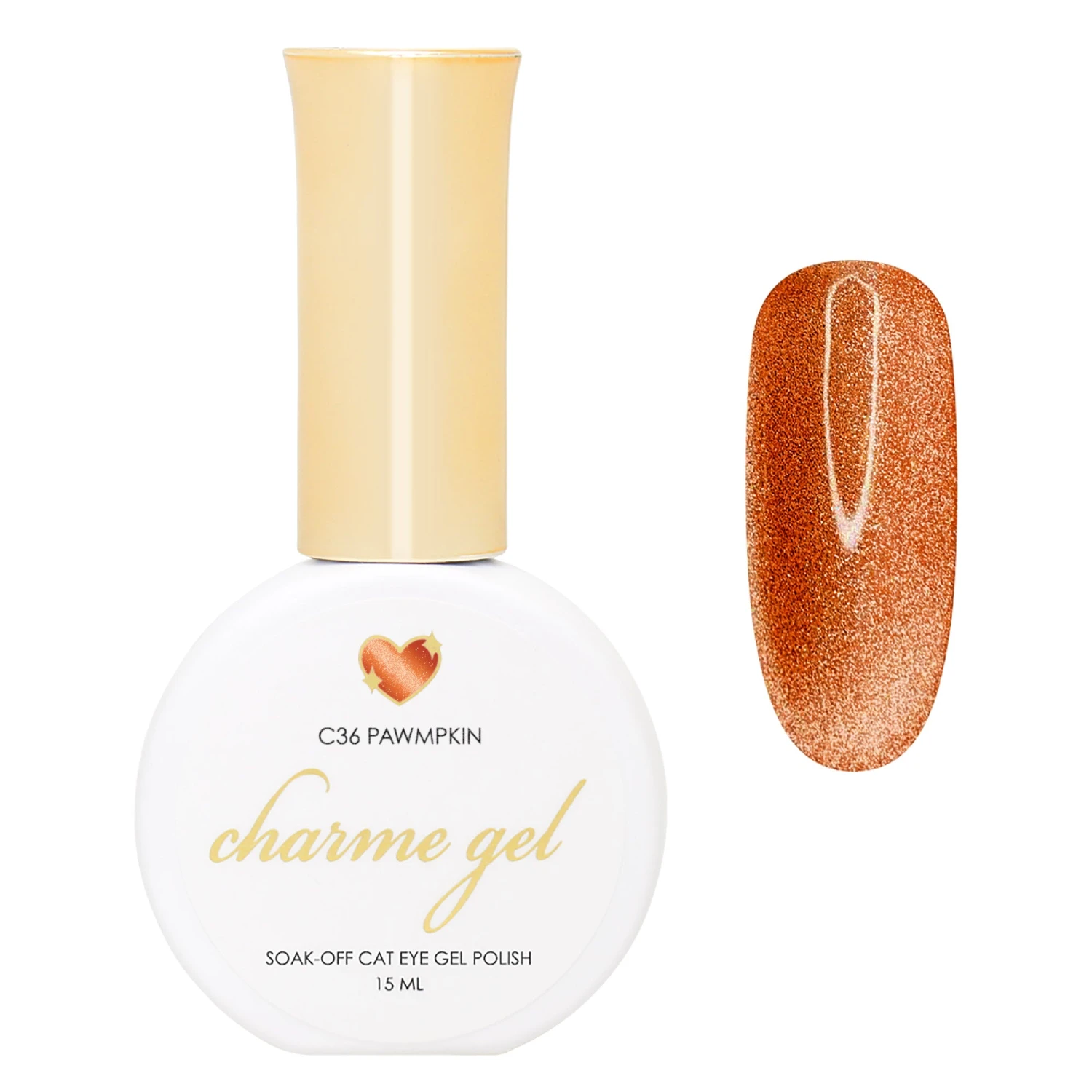 Charme Gel / Cat Eye C36 Pawmpkin 1 Charme Gel / Cat Eye C36 Pawmpkin