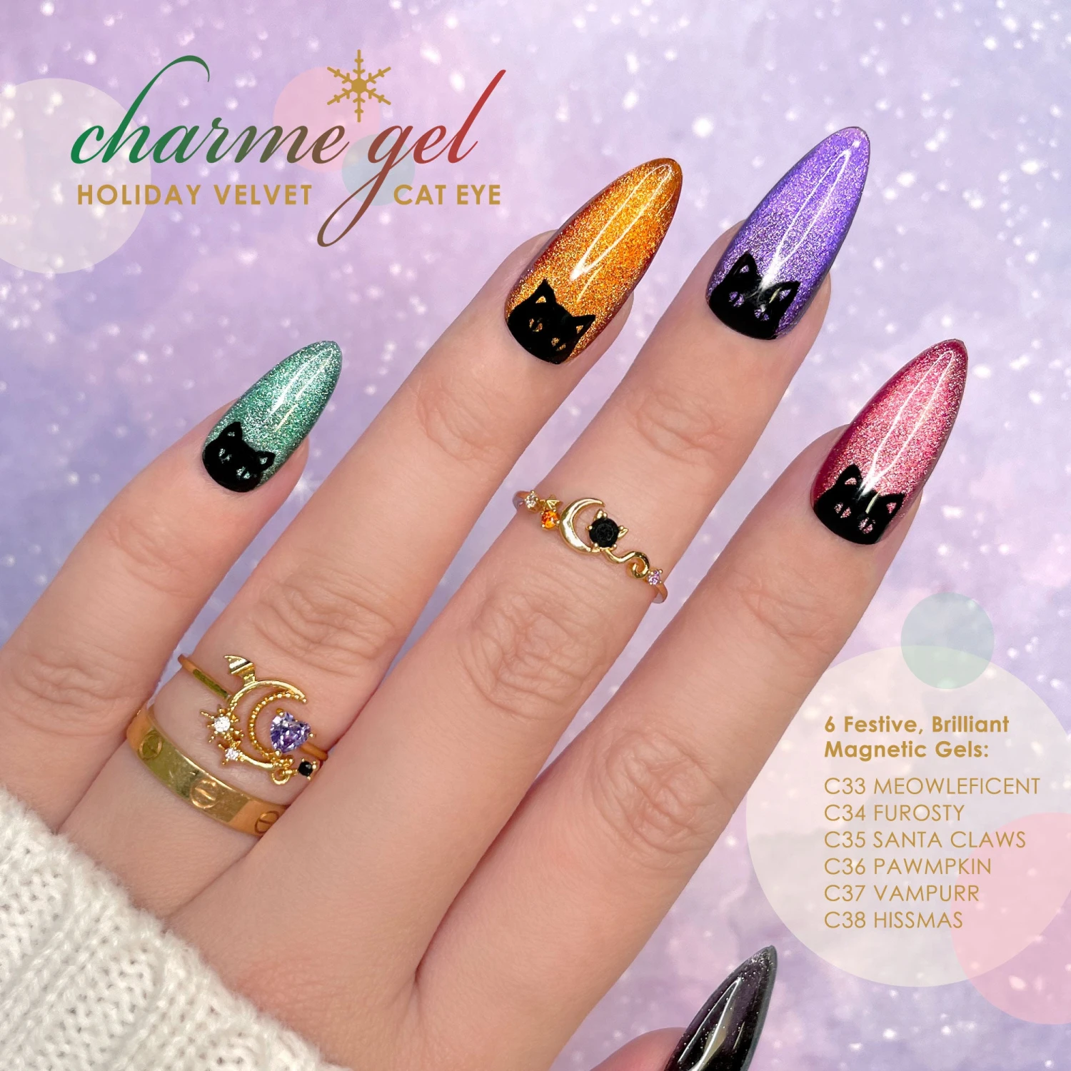 Charme Gel / Cat Eye C36 Pawmpkin 3 Charme Gel / Cat Eye C36 Pawmpkin - Image 3