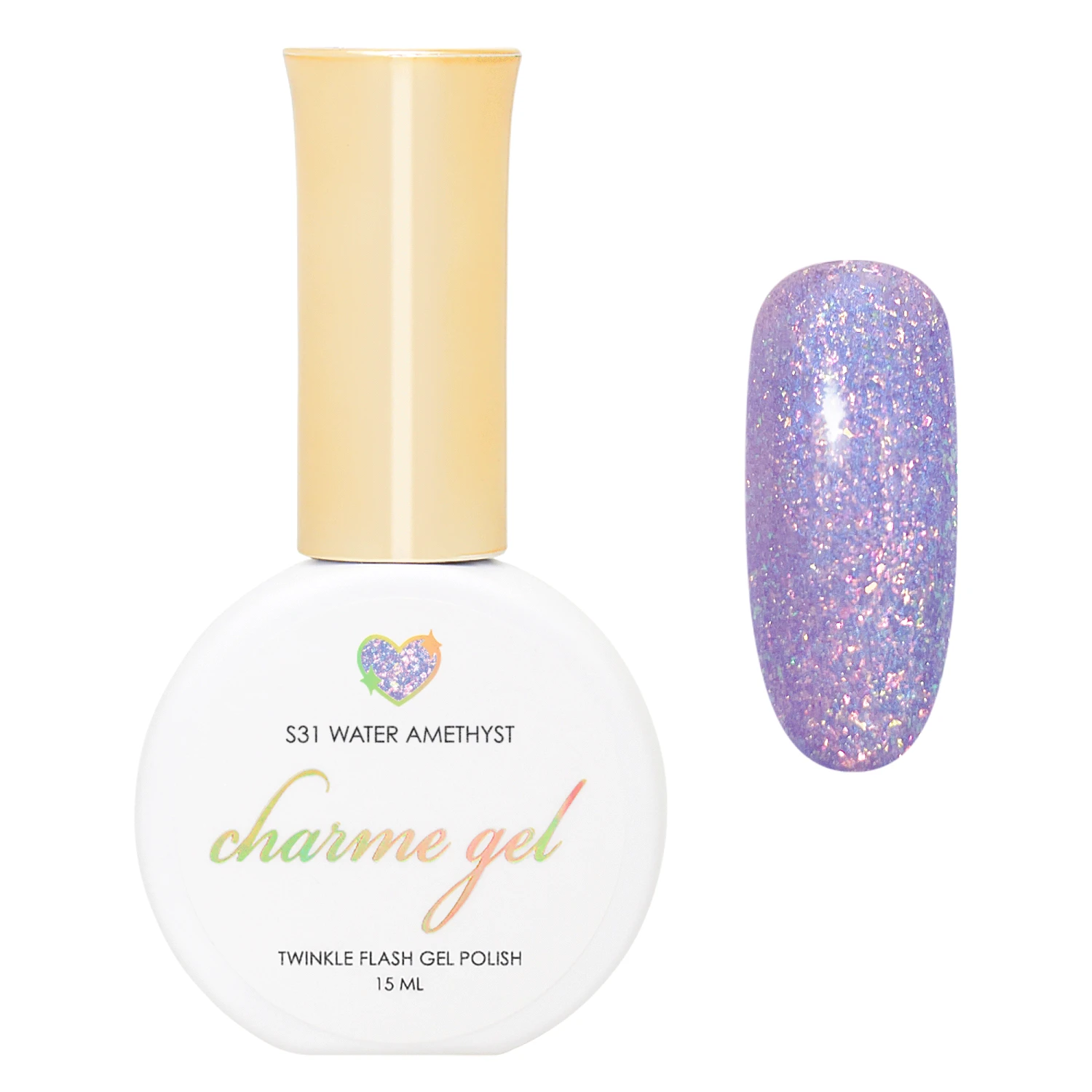 Charme Gel / Twinkle Shimmer S31 Water Amethyst 1 Charme Gel / Twinkle Shimmer S31 Water Amethyst