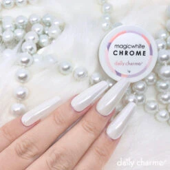 Magic White Chrome Powder -Tammy Nails Store MB J101 CHR WHT N 2