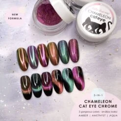3-in-1 Chameleon Cat Eye Chrome Powder / Amethyst -Tammy Nails Store MB J120 CCAT AME 3 b9ae3daf a590 46fa 934d 422c87ea7611