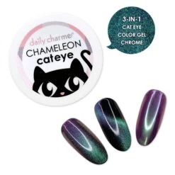 3-in-1 Chameleon Cat Eye Chrome Powder / Aqua