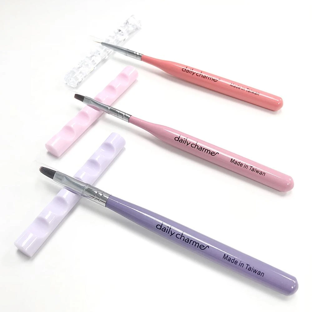 Nail Art Brush Holder / Transparent / Pink / Purple 2 Nail Art Brush Holder / Transparent / Pink / Purple - Image 2