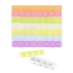 Oversized Plastic Nail Art Decor Storage Box / Rainbow