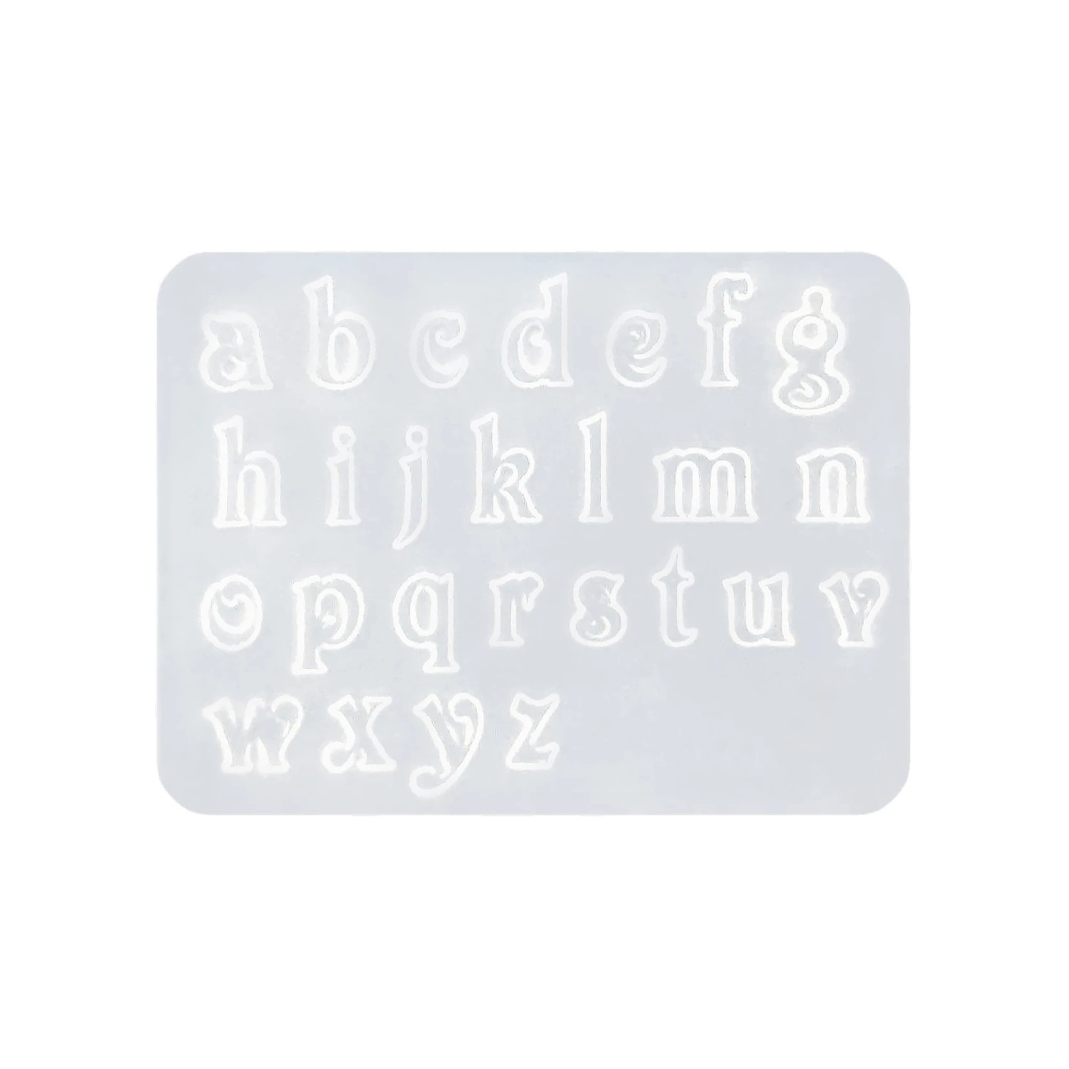 Silicone Nail Art Mold / Lowercase Alphabets 1 Silicone Nail Art Mold / Lowercase Alphabets
