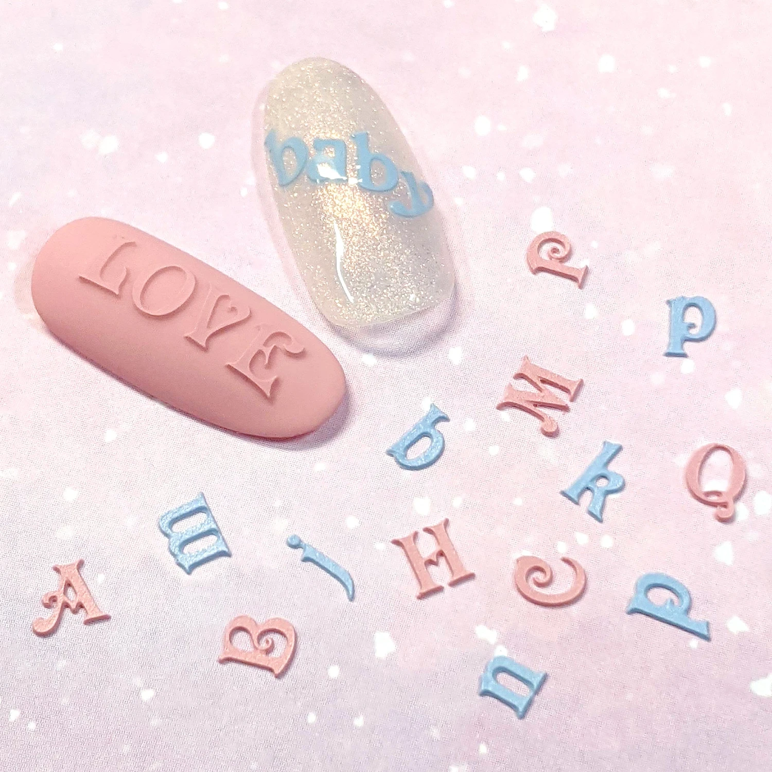 Silicone Nail Art Mold / Uppercase Alphabets 2 Silicone Nail Art Mold / Uppercase Alphabets - Image 2