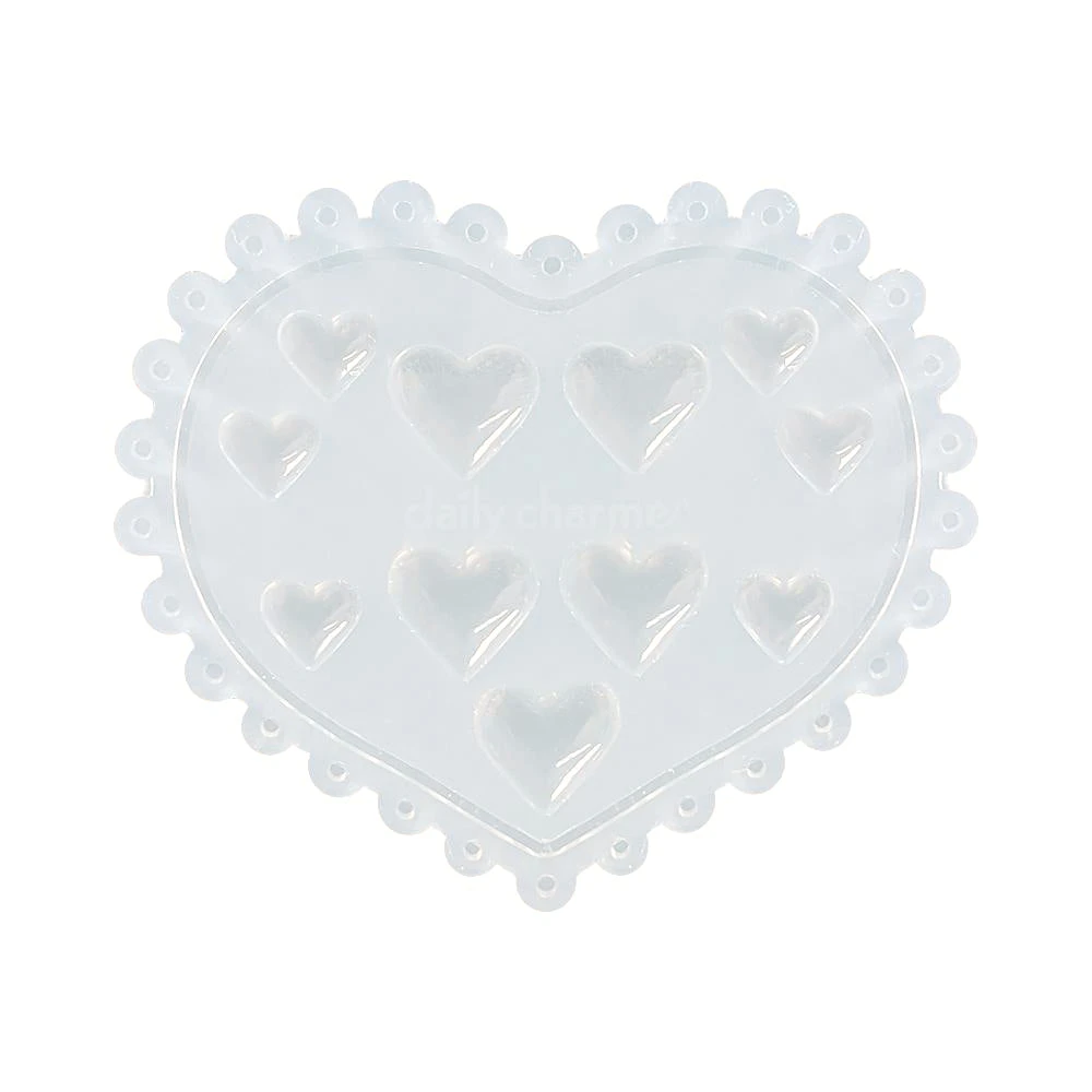 Daily Charme Silicone Nail Art Mold / Lovely Hearts 1 Daily Charme Silicone Nail Art Mold / Lovely Hearts