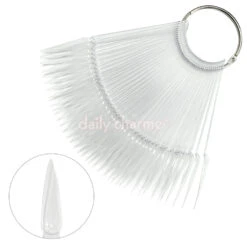 Nail Art Swatch Sticks / Stiletto / Clear