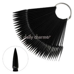 Nail Art Swatch Sticks / Stiletto / Black