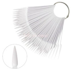 Nail Art Swatch Sticks / Stiletto / White