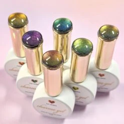 Round Glass Color Swatch Dots -Tammy Nails Store NAT 059 SWATCH 2