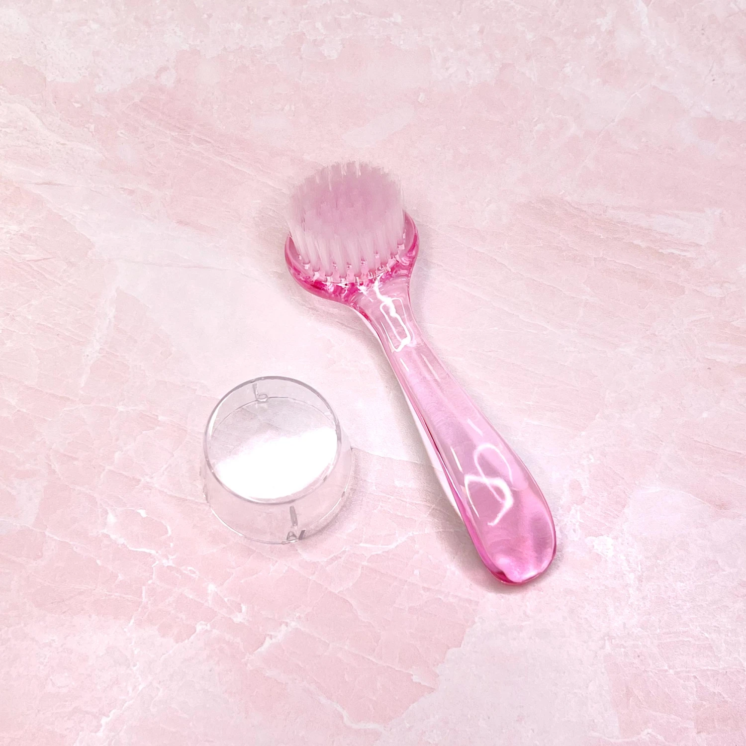 Round Nail Cleaning Brush / Pink 3 Round Nail Cleaning Brush / Pink - Image 3