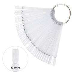 Nail Art Swatch Sticks / Square / Clear