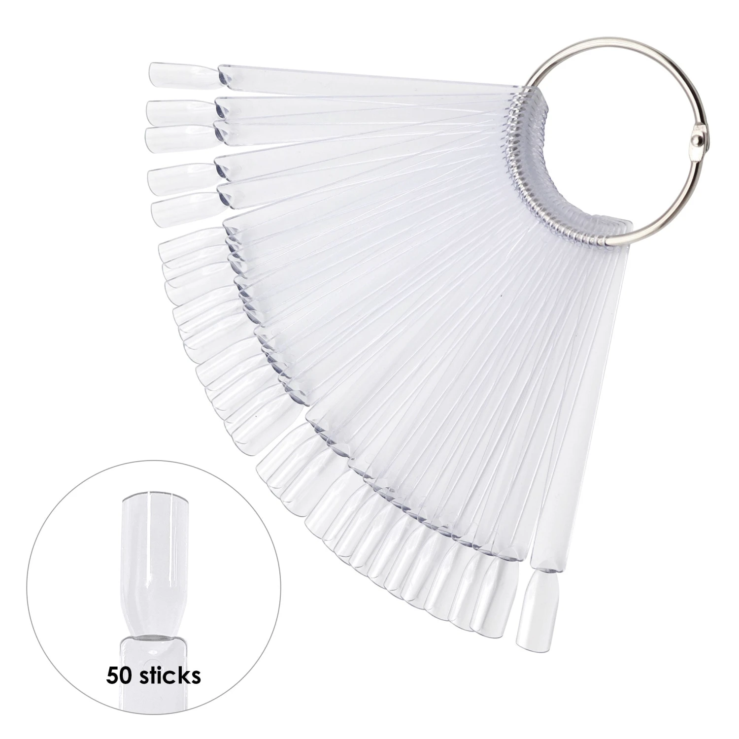 Nail Art Swatch Sticks / Square / Clear 1 Nail Art Swatch Sticks / Square / Clear