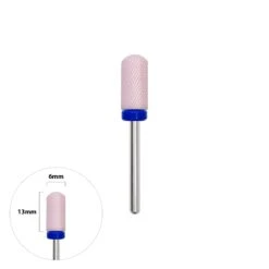 Manicure Drill Bit / Ceramic Rounded Barrel / Medium