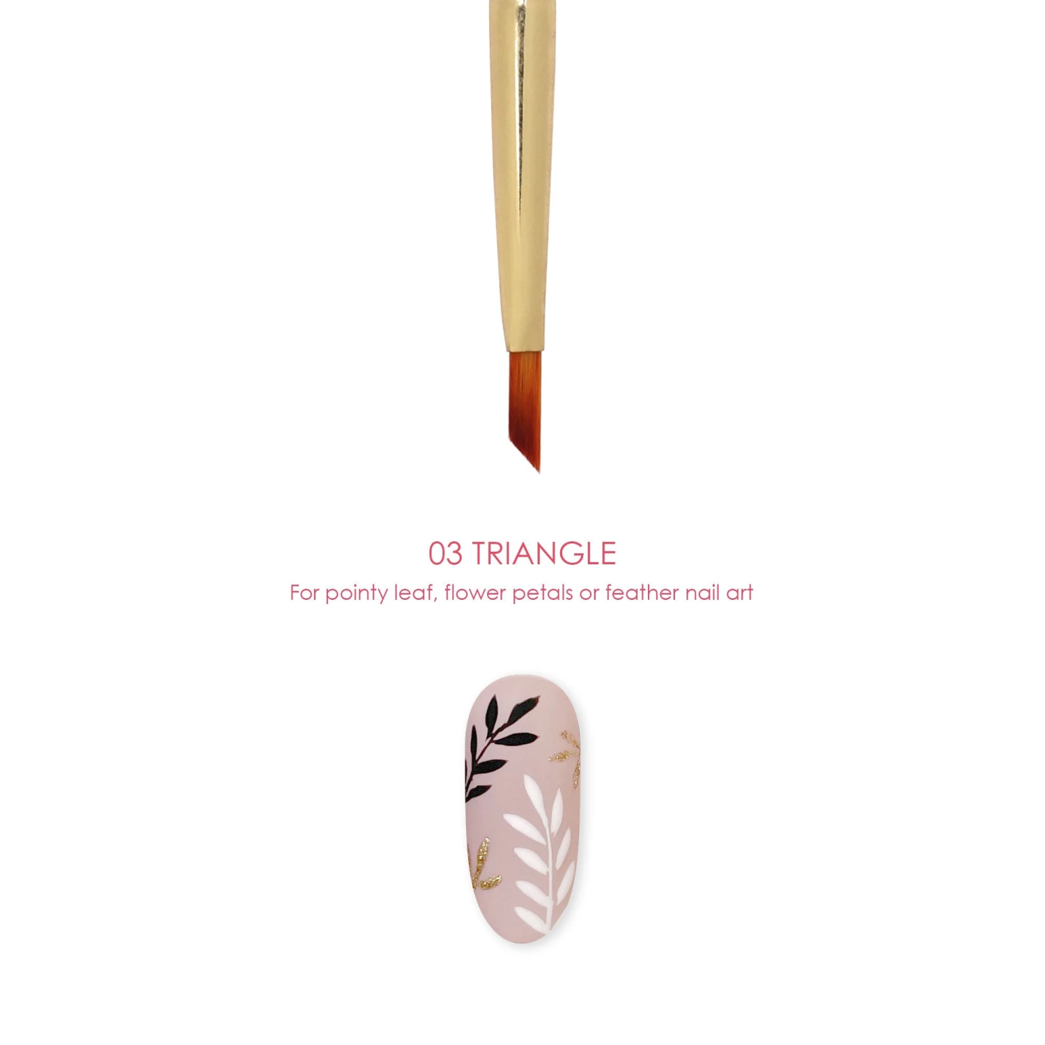 Daily Charme Nail Art Brush / 03 Triangle 2 Daily Charme Nail Art Brush / 03 Triangle - Image 2