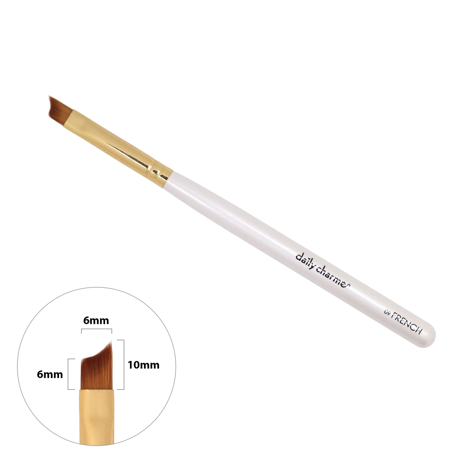 Daily Charme Nail Art Brush / 09 French 1 Daily Charme Nail Art Brush / 09 French