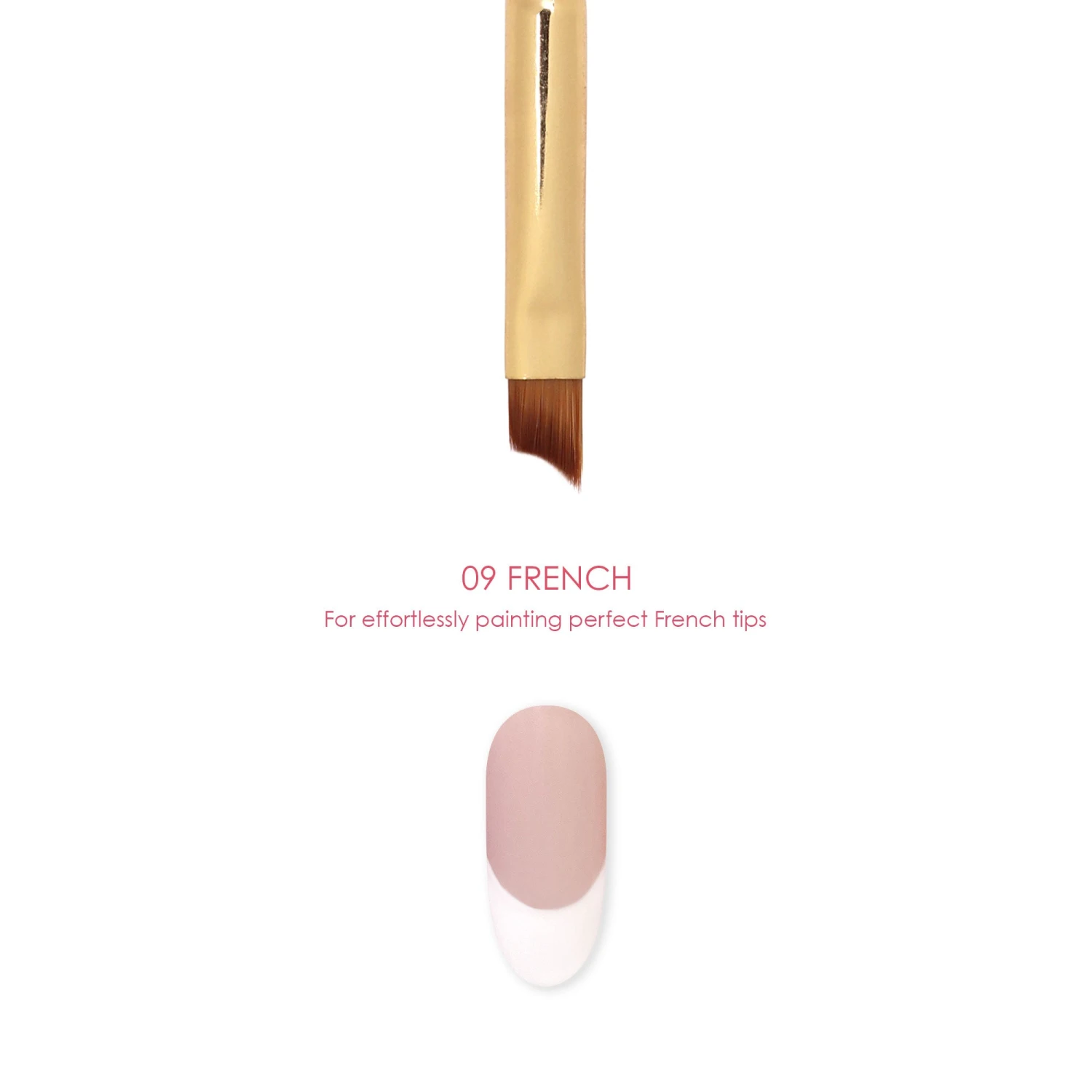 Daily Charme Nail Art Brush / 09 French 2 Daily Charme Nail Art Brush / 09 French - Image 2