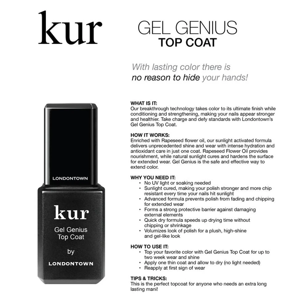 LONDONTOWN / Gel Genius Top Coat 3 LONDONTOWN / Gel Genius Top Coat - Image 3