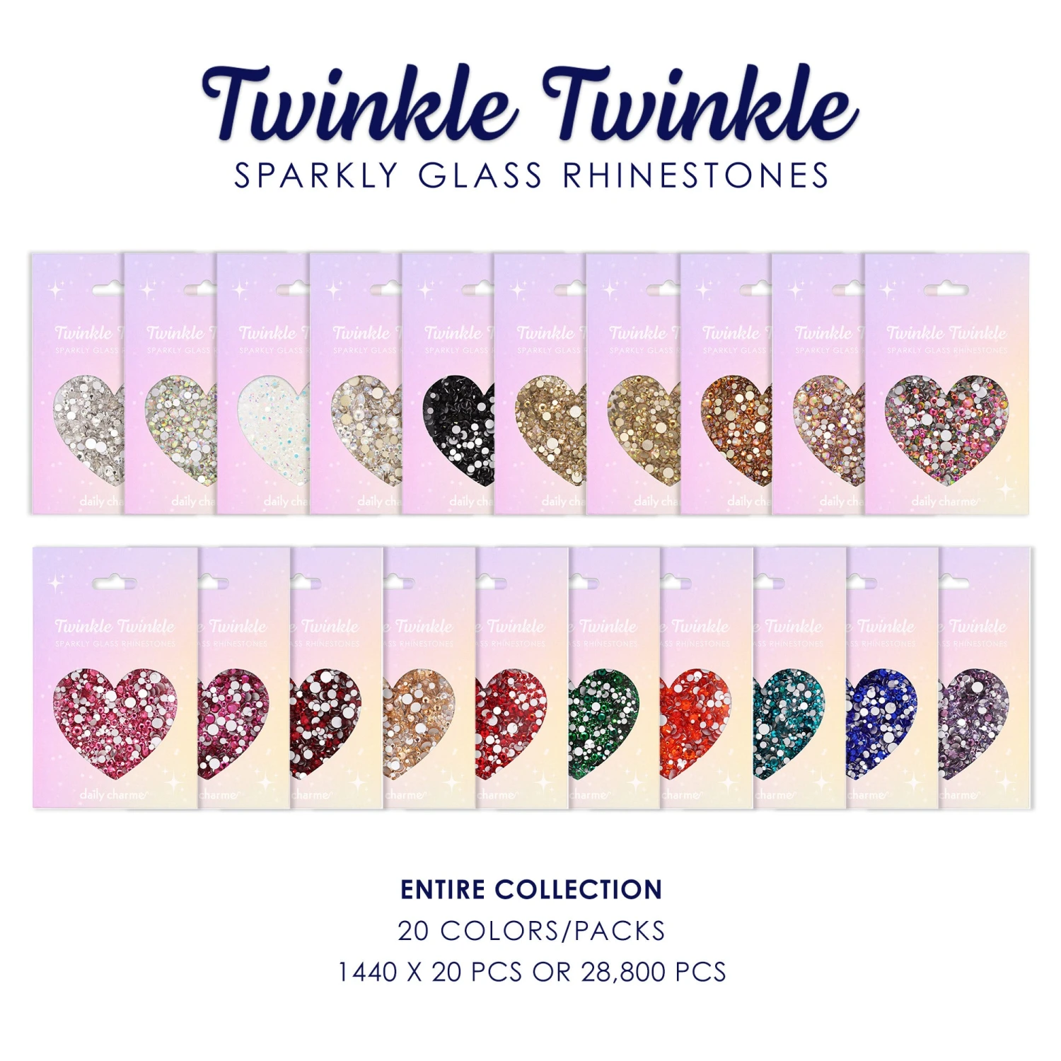 Twinkle Twinkle Round Rhinestone Collection / 20 Colors 1 Twinkle Twinkle Round Rhinestone Collection / 20 Colors