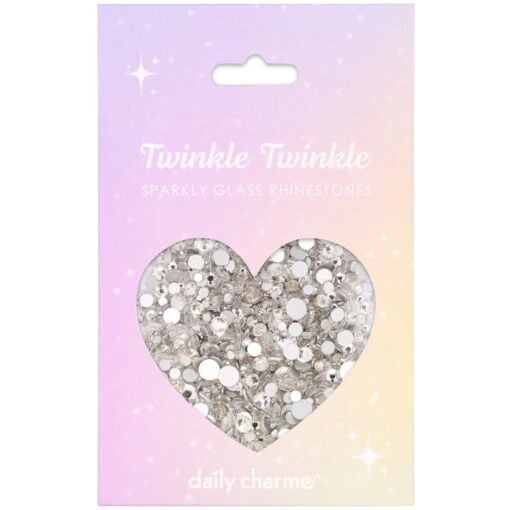 Twinkle Twinkle Round Flatback Rhinestone Mix / Crystal Clear -Tammy Nails Store TT RF01 CC