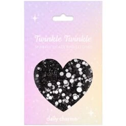 Twinkle Twinkle Round Flatback Rhinestone Mix / Jet Black