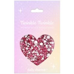 Twinkle Twinkle Round Flatback Rhinestone Mix / Rose