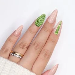 Twinkle Twinkle Round Flatback Rhinestone Mix / Peridot -Tammy Nails Store TT RF23 PD 3