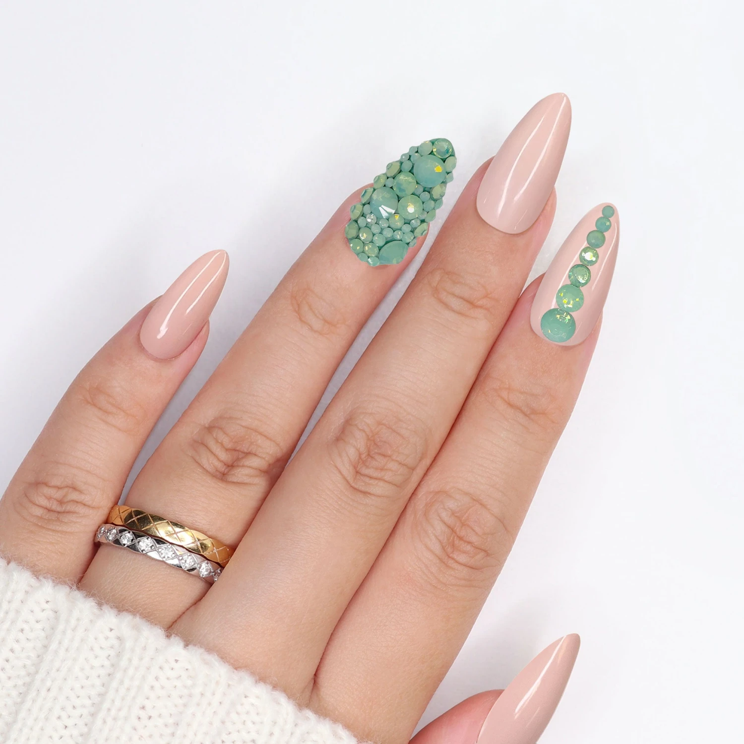 Twinkle Twinkle Round Flatback Rhinestone Mix / Chrysolite Opal 3 Twinkle Twinkle Round Flatback Rhinestone Mix / Chrysolite Opal - Image 3