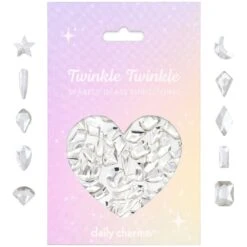 Twinkle Twinkle Shaped Flatback Rhinestone Mix / Crystal Clear