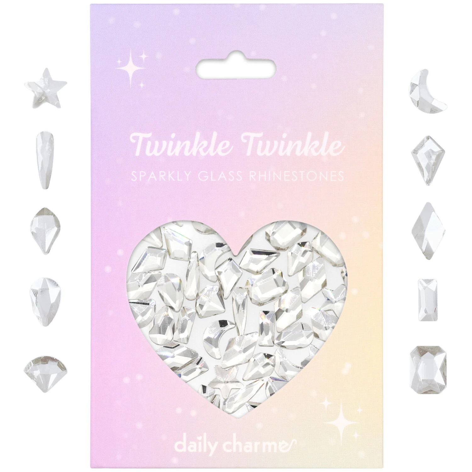 Twinkle Twinkle Shaped Flatback Rhinestone Mix / Crystal Clear 1 Twinkle Twinkle Shaped Flatback Rhinestone Mix / Crystal Clear
