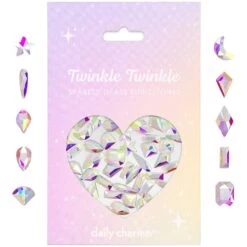 Twinkle Twinkle Shaped Flatback Rhinestone Mix / Crystal AB