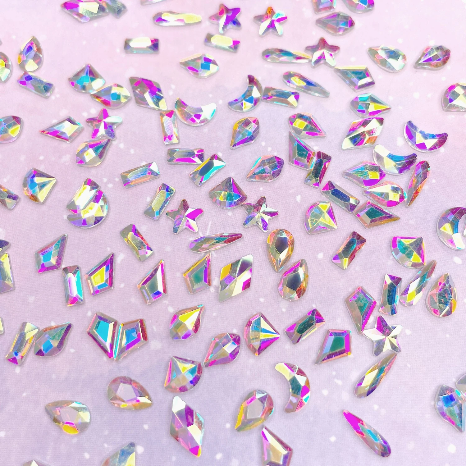 Twinkle Twinkle Shaped Flatback Rhinestone Mix / Crystal AB 2 Twinkle Twinkle Shaped Flatback Rhinestone Mix / Crystal AB - Image 2