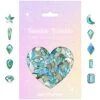 Twinkle Twinkle Shaped Flatback Rhinestone Mix / Glacier Blue