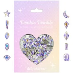 Twinkle Twinkle Shaped Flatback Rhinestone Mix / Lavender Haze