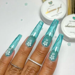 Charme Gel / Tinted Glass T08 Caribbean Mist -Tammy Nails Store nailartbyjen 276001199 521993359278568 96061394084082544 n