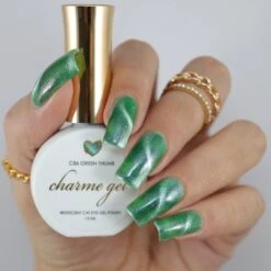 Charme Gel / Cat Eye C86 Green Thumb -Tammy Nails Store zzxxIMG 7319